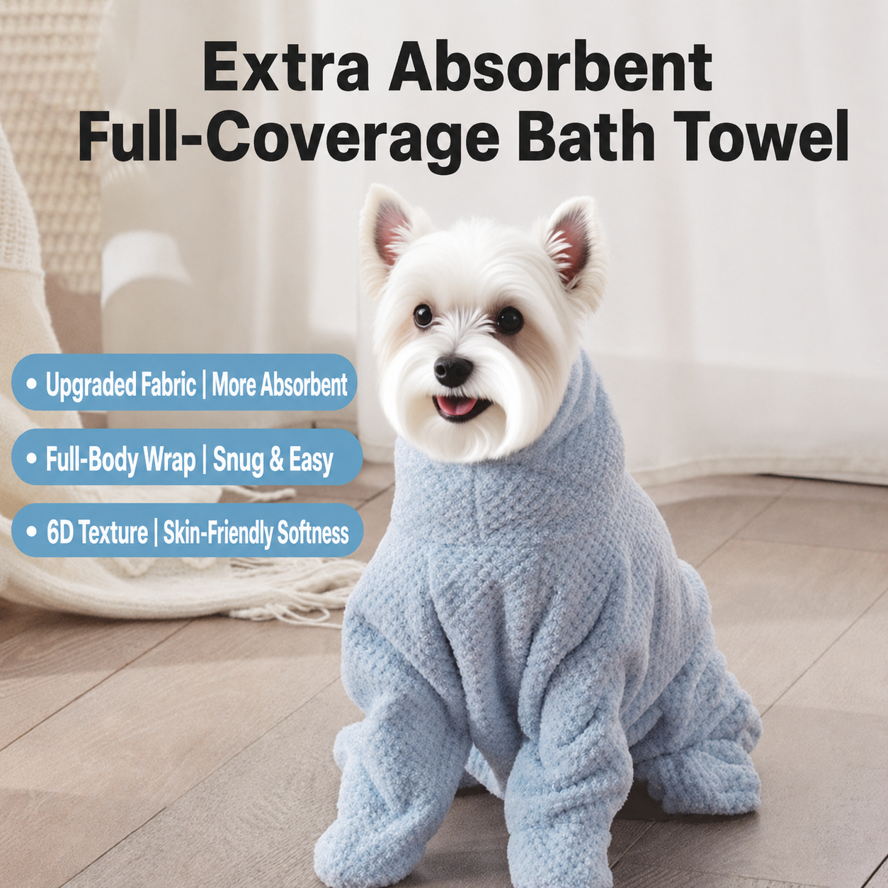 HipiDogs Cozy Knit Dog Pajamas – Soft Four-Legged Warm Jumpsuit for Small Dogs & Cats