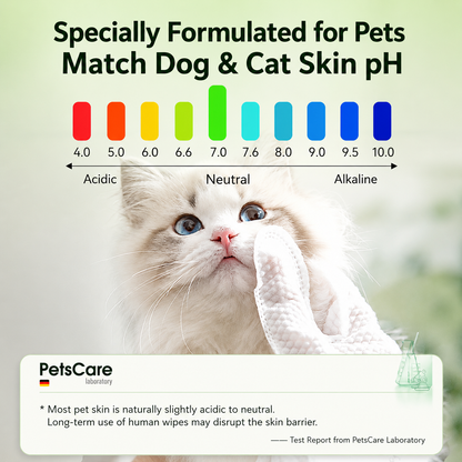 HipiDogs Pet Grooming Cleaning Gloves – Waterless Wipes for Dogs & Cats