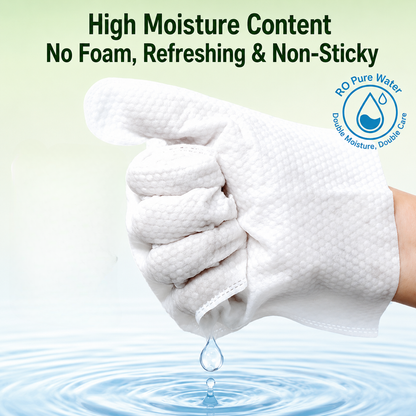 HipiDogs Pet Grooming Cleaning Gloves – Waterless Wipes for Dogs & Cats