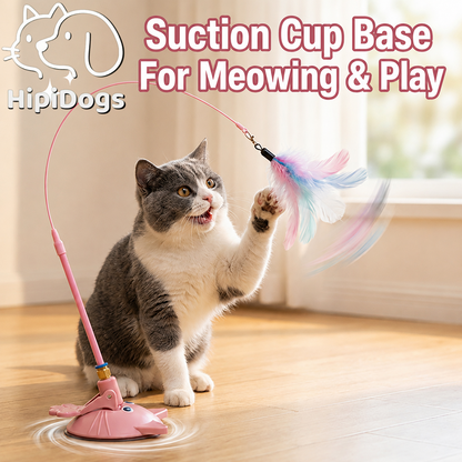 Keep Your Cat Active and Entertained

The HipiDogs Interactive Suction Cup Cat Teaser Toy is designed to stimulate your cat's natural hunting instincts. Featuring a strong suction base, flexible wand, and colorful feather attachment, it encourages chasing, pouncing, and independent play even when you're busy.

Features

✔ Strong suction cup base attaches securely to smooth surfaces

✔ Flexible wand creates unpredictable movement for extra excitement

✔ Soft feather teaser attracts your cat's attention

✔ En