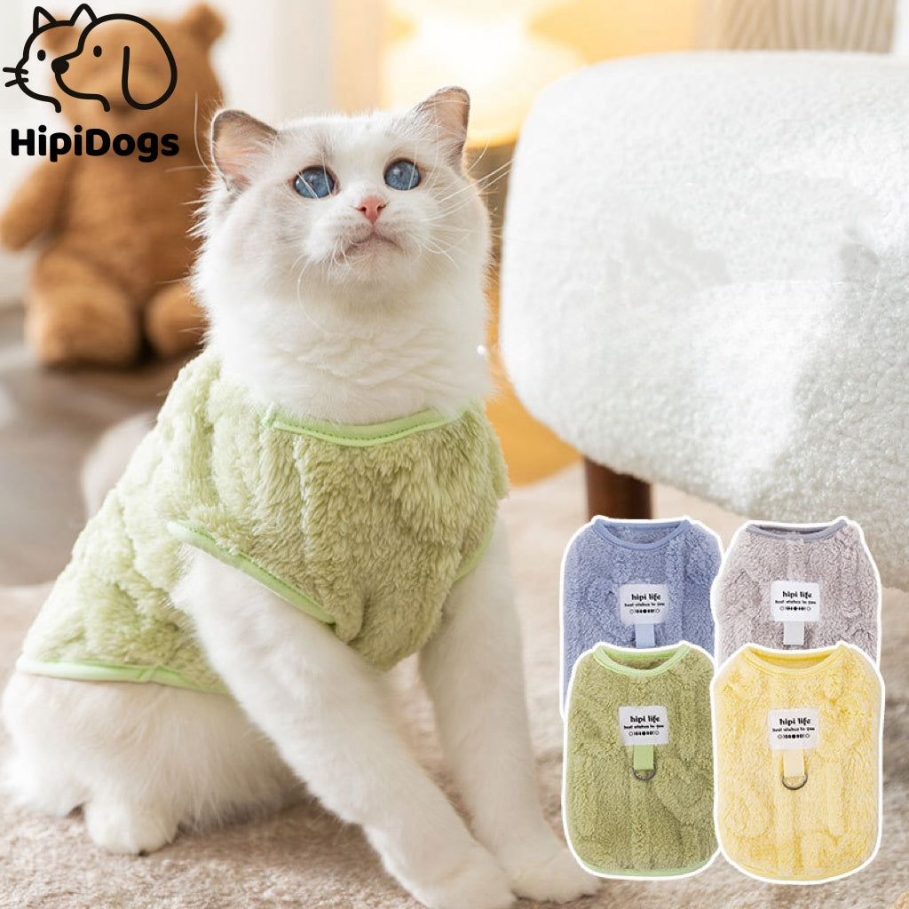 Macaron Series Traction Vest Sweater for Cats