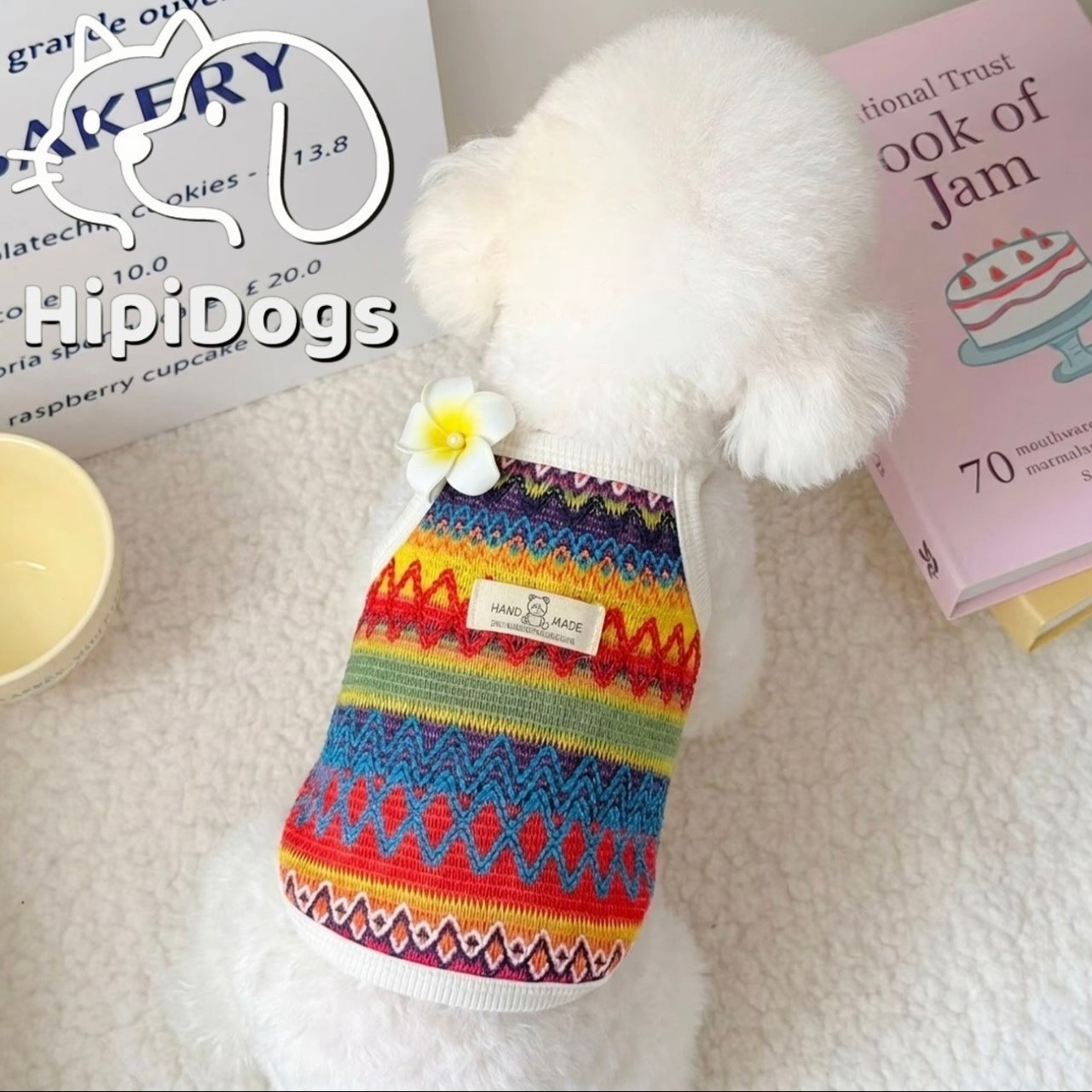 HipiDogs Rainbow Pattern Dog Vest——Suitable for cats and dogs