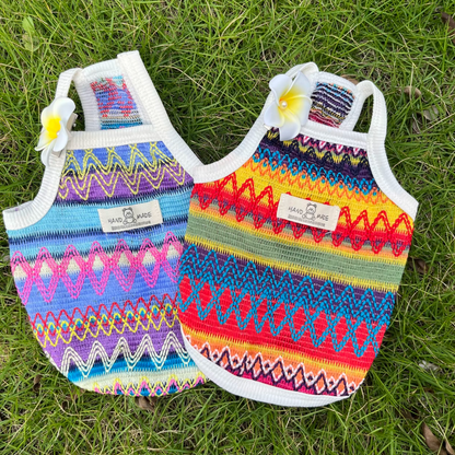 HipiDogs Rainbow Pattern Dog Vest——Suitable for cats and dogs