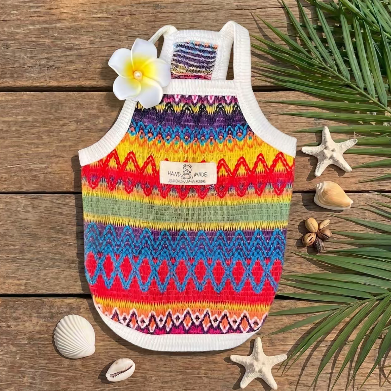 HipiDogs Rainbow Pattern Dog Vest——Suitable for cats and dogs