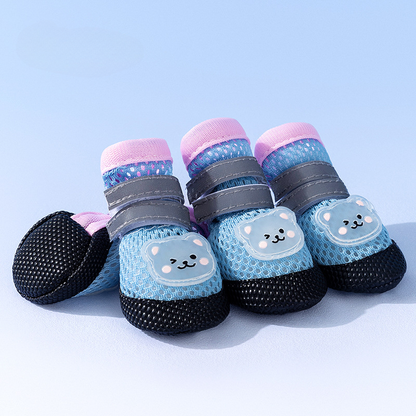 Waterproof Dog Boots | Anti-Slip Pet Paw Protector Shoes | Breathable Outdoor Puppy Boots for Small Dogs | HipiDogs