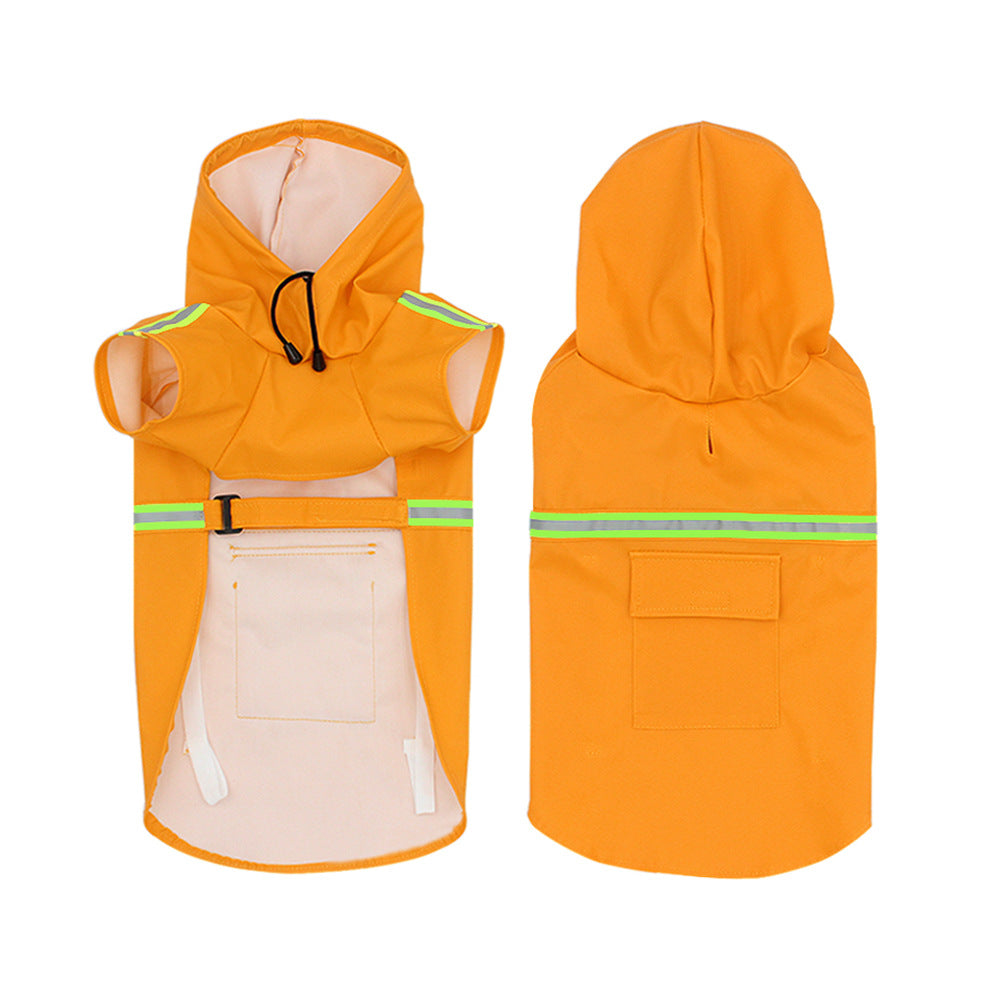 Waterproof Dog Raincoat with Hood – Reflective Pet Rain Jacket for Small Medium Large Dogs