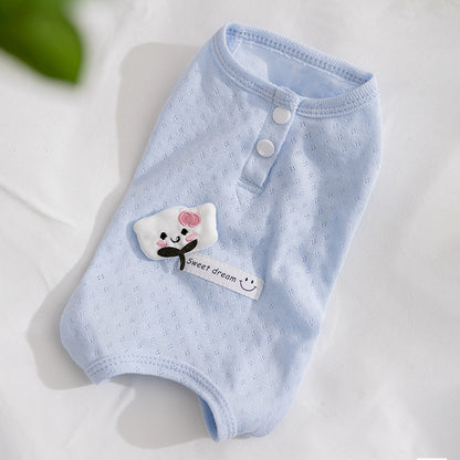 Cute Cat Pajamas Shirt – Soft Breathable Summer Fit