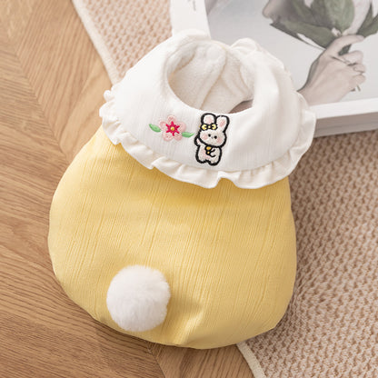 Cute Bunny Cat Sweater | Soft Warm Pet Clothes for Cats & Small Dogs | Winter Rabbit Tail Cat Outfit | HipiDogs