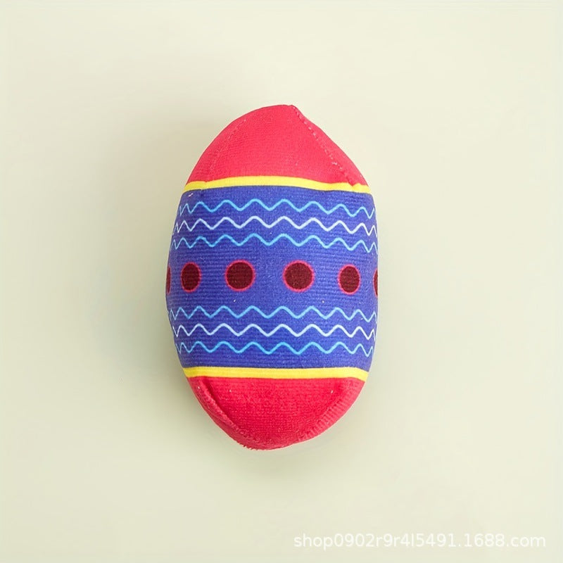 Easter Egg Dog Toy Set | Cute Plush Squeaky Dog Toys for Small & Medium Dogs | Soft Interactive Pet Chew Toys | HipiDogs