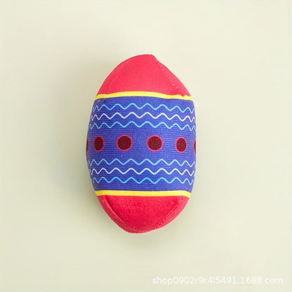 Easter Egg Dog Toy Set | Cute Plush Squeaky Dog Toys for Small & Medium Dogs | Soft Interactive Pet Chew Toys | HipiDogs