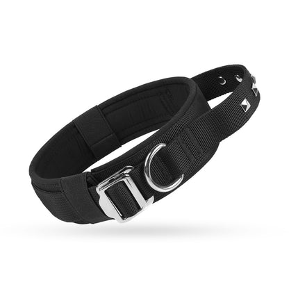Heavy Duty Tactical Dog Collar – Adjustable Military Style Dog Collar with Metal Buckle for Medium Large Dogs