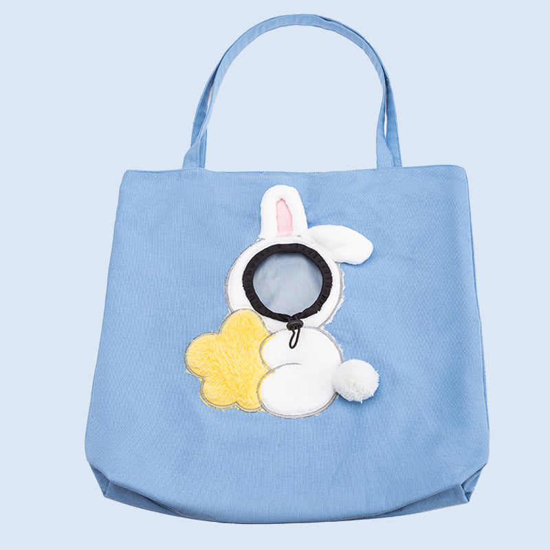 Cat Carrier Tote Bag | Pet Travel Shoulder Bag with Cute Animal Design | Portable Pet Carry Bag for Cats & Small Dogs | HipiDogs