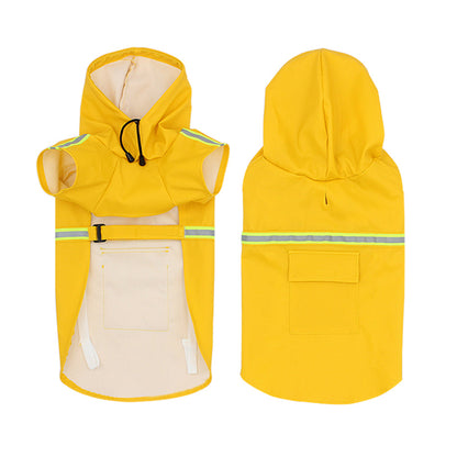 Waterproof Dog Raincoat with Hood – Reflective Pet Rain Jacket for Small Medium Large Dogs