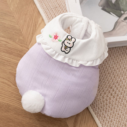 Cute Bunny Cat Sweater | Soft Warm Pet Clothes for Cats & Small Dogs | Winter Rabbit Tail Cat Outfit | HipiDogs