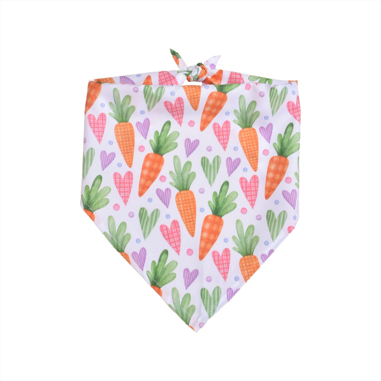 Easter Dog Bandana | Happy Easter Pet Bandana Scarf | Cute Bunny & Egg Print Dog Neck Scarf | Adjustable Pet Bandana for Small Medium Large Dogs