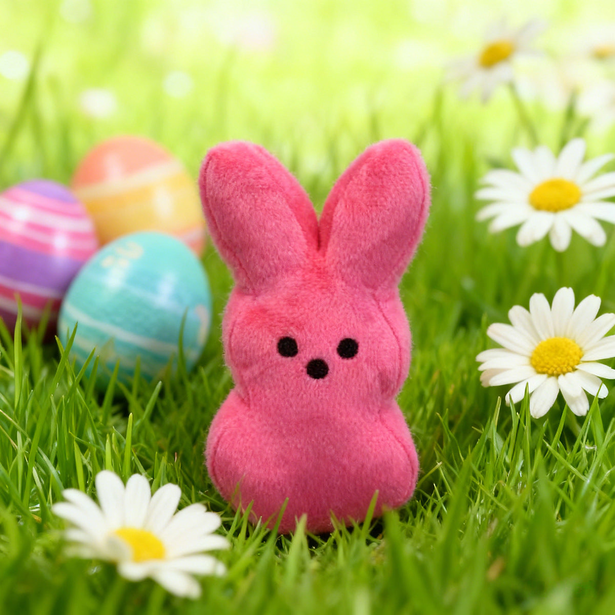 Easter Bunny Dog Toy | Cute Plush Bunny Squeaky Dog Toy | Soft Interactive Pet Toy for Small & Medium Dogs | HipiDogs
