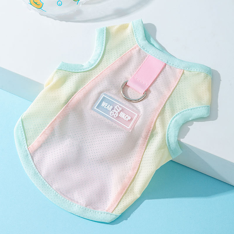 Colorful Dog Harness Vest – Breathable Mesh Summer Fit