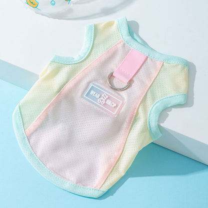 Colorful Dog Harness Vest – Breathable Mesh Summer Fit