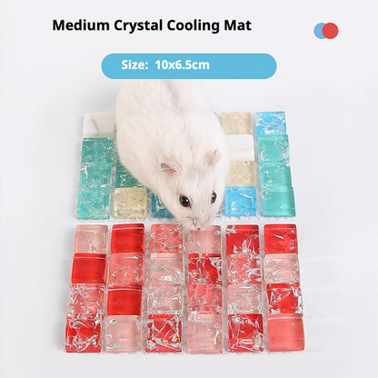 Small Pet Cooling Crystal Mat for Hamsters & Small Animals – Summer Cool Pad 10×5cm