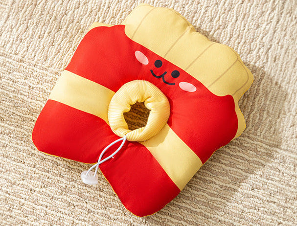 Cute Pet Recovery Collar Pillow | Soft Protective Cat & Dog Cone Alternative | Snack Design Healing Collar for Pets | HipiDogs