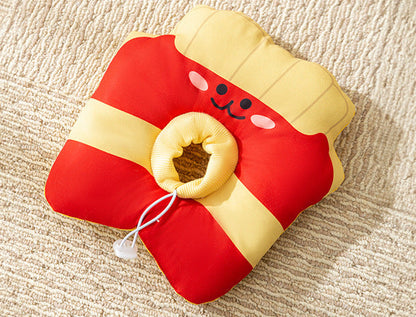 Cute Pet Recovery Collar Pillow | Soft Protective Cat & Dog Cone Alternative | Snack Design Healing Collar for Pets | HipiDogs