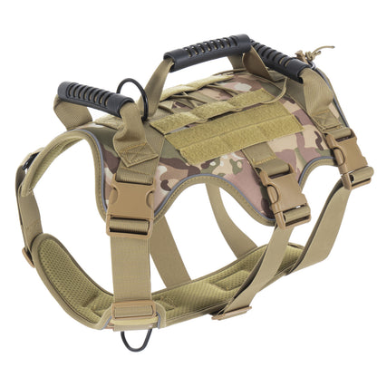Tactical Dog Harness Military 1050D Nylon – Heavy Duty No Pull Dog Harness with Handle for Large Dogs