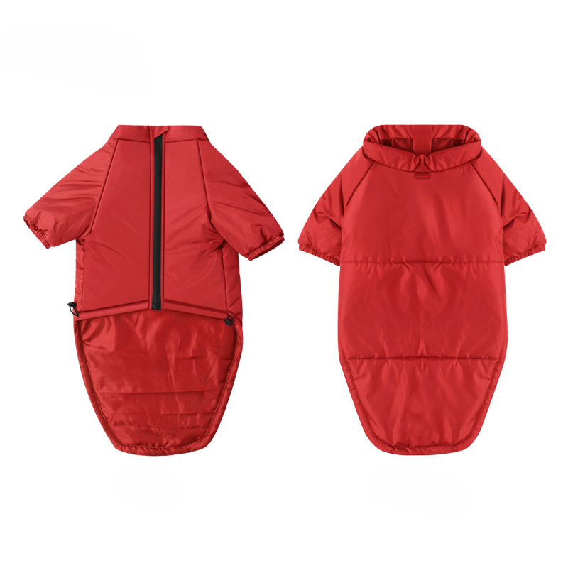 Warm Dog Winter Coat – Waterproof Padded Dog Jacket for Medium Large Dogs Cold Weather