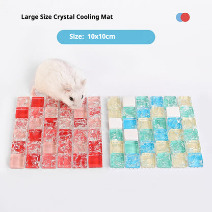 Small Pet Cooling Crystal Mat for Hamsters & Small Animals – Summer Cool Pad 10×5cm