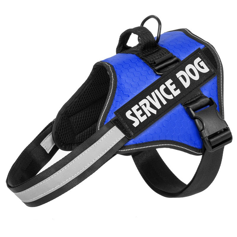 Service Dog Harness Vest – Adjustable No Pull Tactical Dog Harness with Reflective Straps for Large Dogs