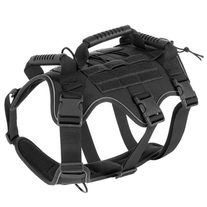 Tactical Dog Harness Military 1050D Nylon – Heavy Duty No Pull Dog Harness with Handle for Large Dogs