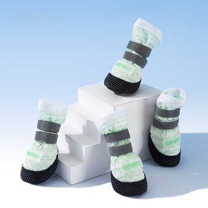 Waterproof Dog Boots | Anti-Slip Pet Paw Protector Shoes | Breathable Outdoor Puppy Boots for Small Dogs | HipiDogs