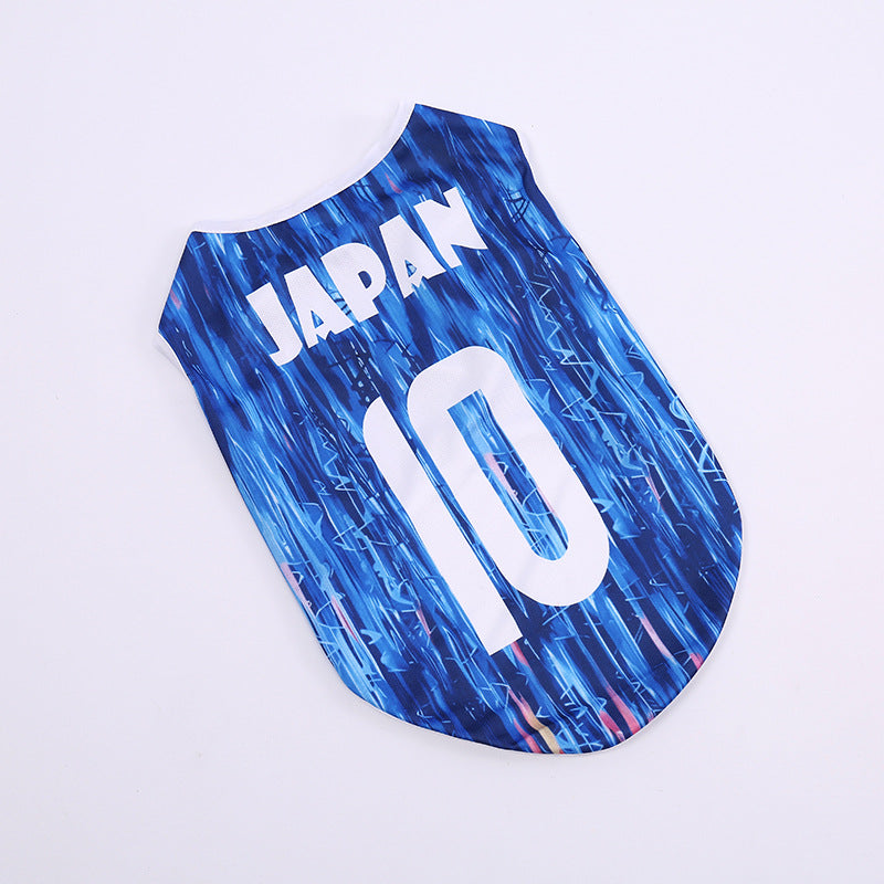 World Cup Dog Jersey | Breathable Soccer Shirt for Small Dogs | Pet Football Team Vest Outfit | HipiDogs