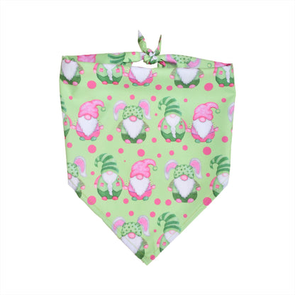 Easter Dog Bandana | Happy Easter Pet Bandana Scarf | Cute Bunny & Egg Print Dog Neck Scarf | Adjustable Pet Bandana for Small Medium Large Dogs