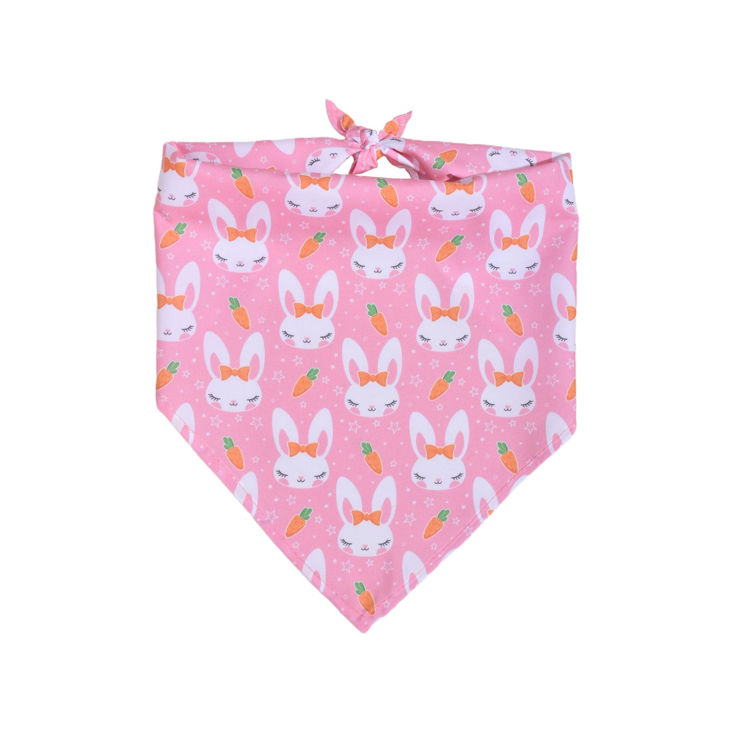 Easter Dog Bandana | Happy Easter Pet Bandana Scarf | Cute Bunny & Egg Print Dog Neck Scarf | Adjustable Pet Bandana for Small Medium Large Dogs