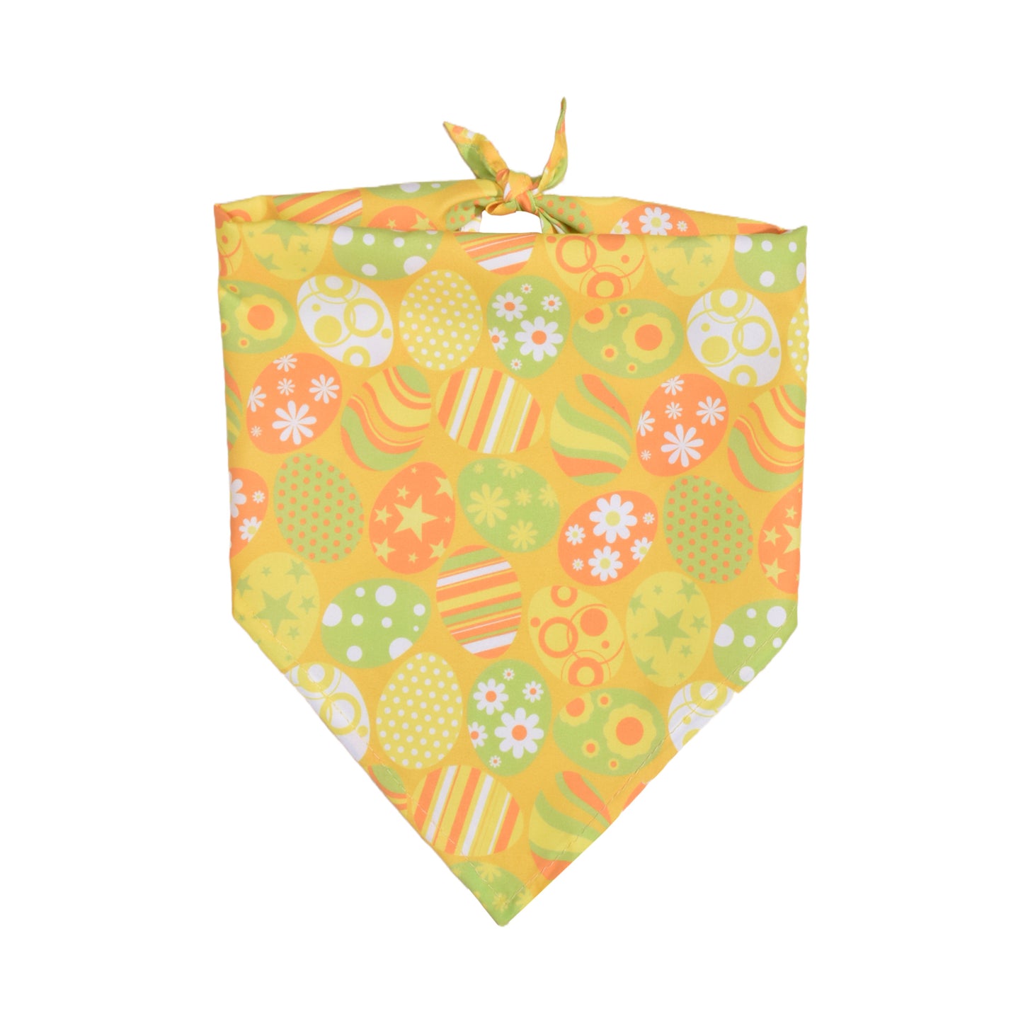 Easter Dog Bandana | Happy Easter Pet Bandana Scarf | Cute Bunny & Egg Print Dog Neck Scarf | Adjustable Pet Bandana for Small Medium Large Dogs
