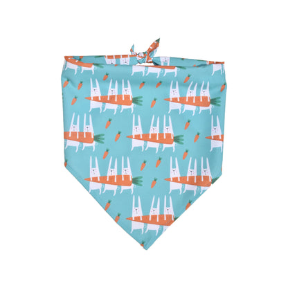 Easter Dog Bandana | Happy Easter Pet Bandana Scarf | Cute Bunny & Egg Print Dog Neck Scarf | Adjustable Pet Bandana for Small Medium Large Dogs
