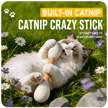 HipiDogs Catnip Chew Stick Toy | Natural Dental Chew for Cats
