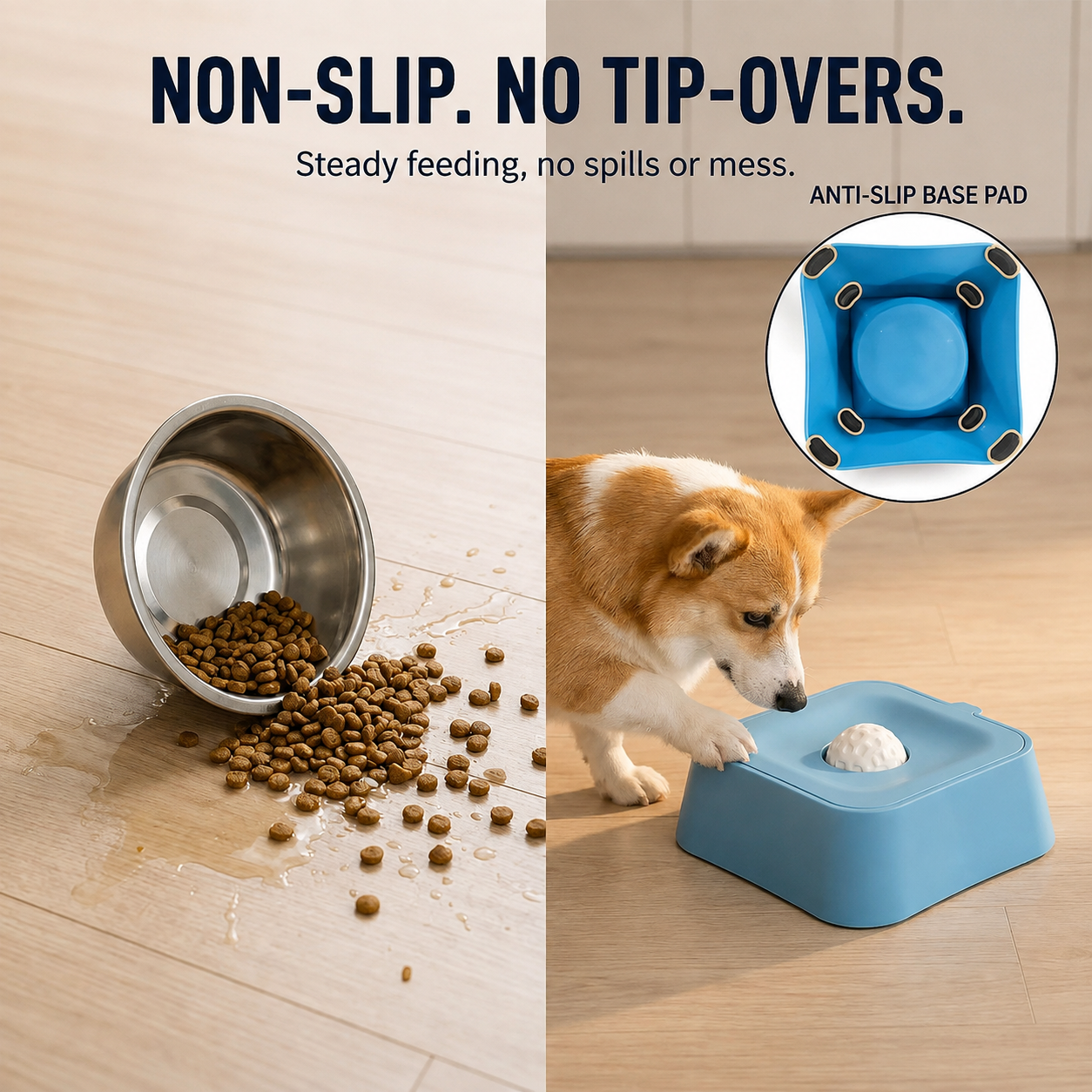 Interactive Dog Lick Mat Bowl for Treats & Slow Feeding