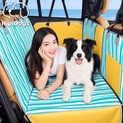 Waterproof Dog Car Seat Cover with Hammock & Door Protection