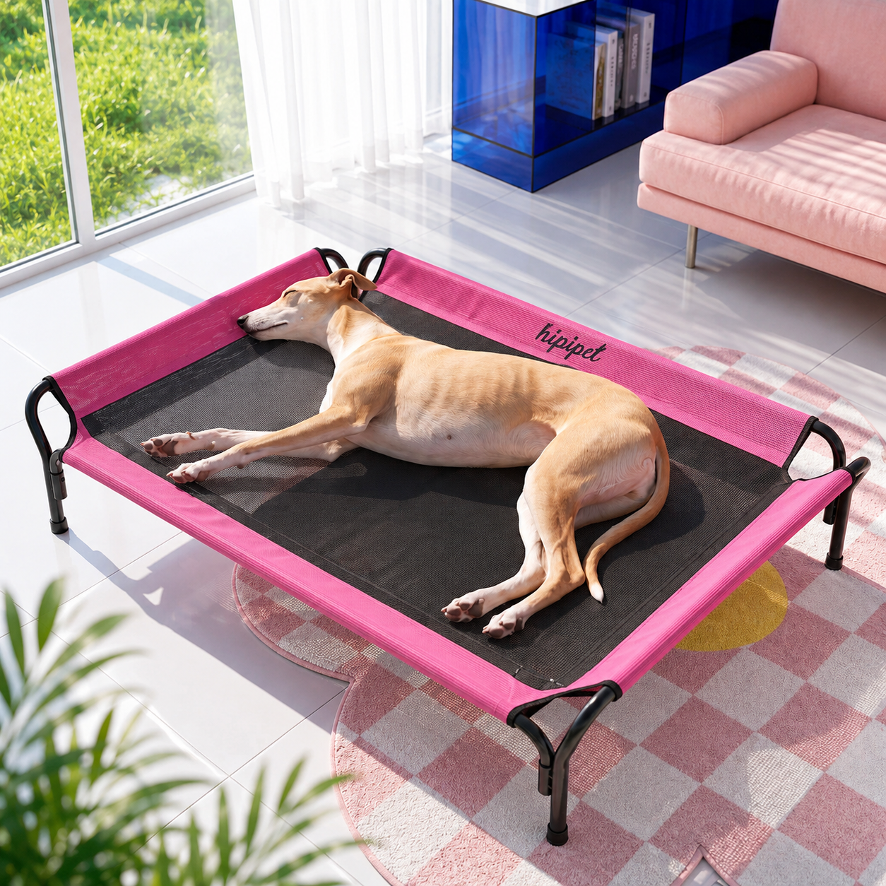 Elevated Cooling Dog Cot Bed with Breathable Mesh Fabric
