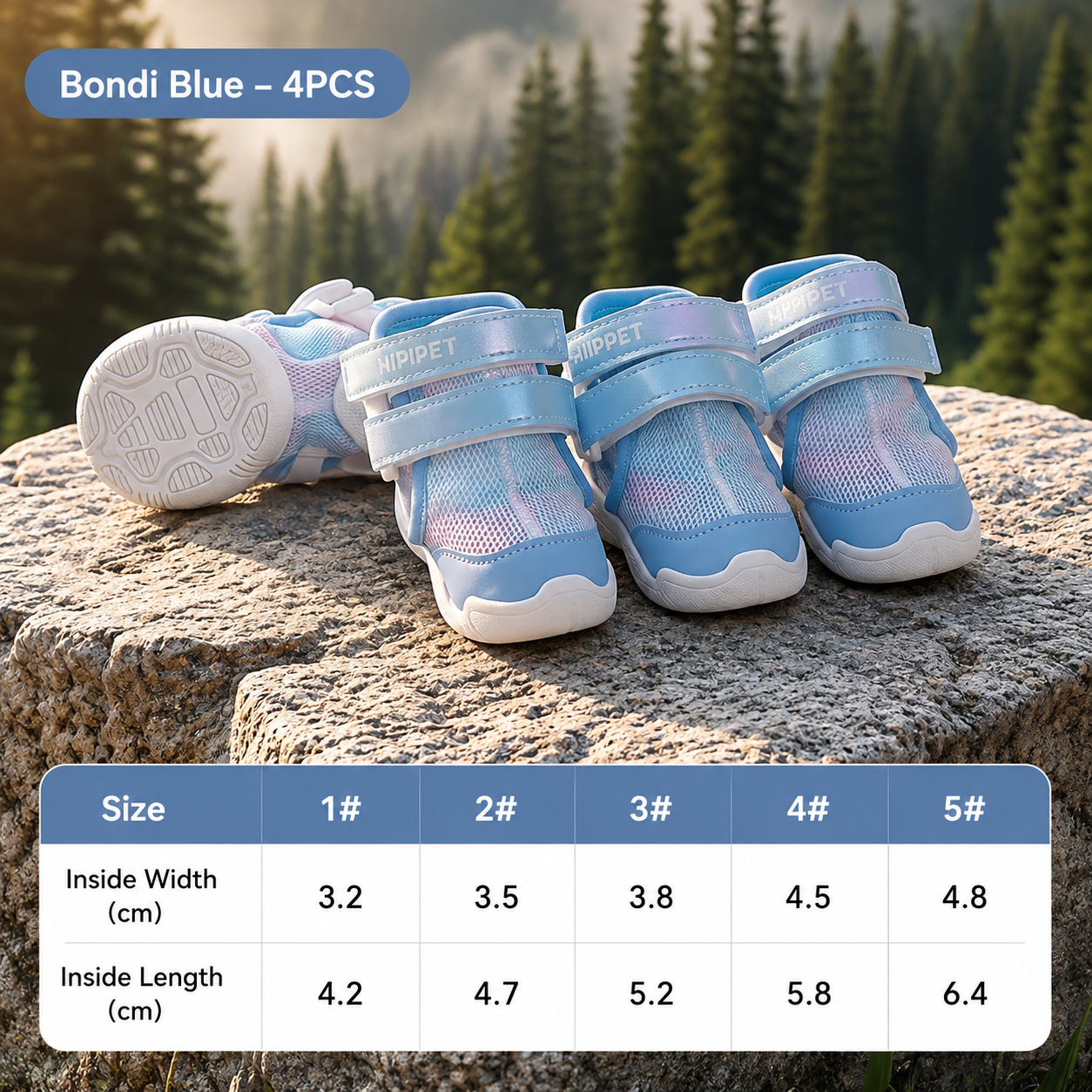 Breathable Dog Shoes with Adjustable Straps – Protective Paw Boots for Outdoor Walking