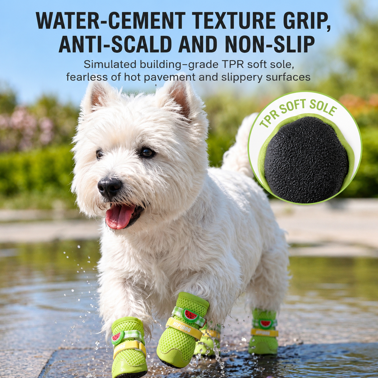HipiDogs Breathable Dog Boots | Anti-Slip Protective Paw Shoes for Small & Medium Dogs