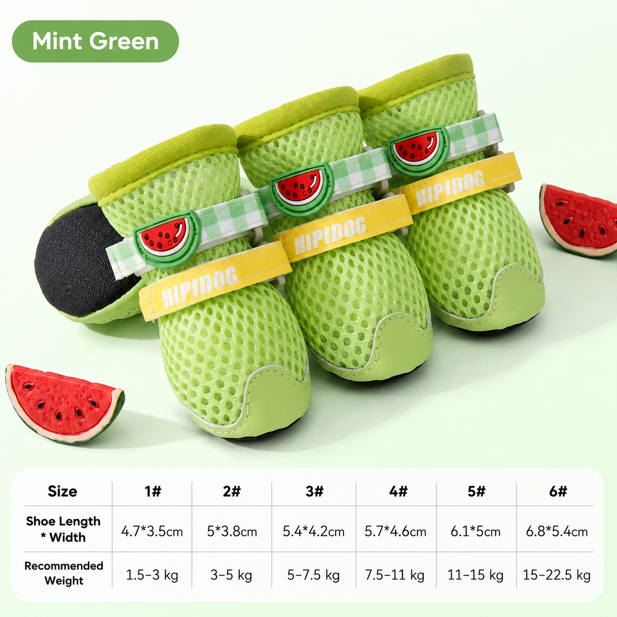 HipiDogs Breathable Dog Boots | Anti-Slip Protective Paw Shoes for Small & Medium Dogs