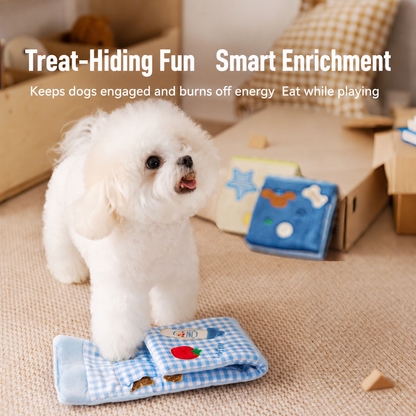 HipiDogs Interactive Snuffle Mat for Dogs | Plush Treat Puzzle Toy
