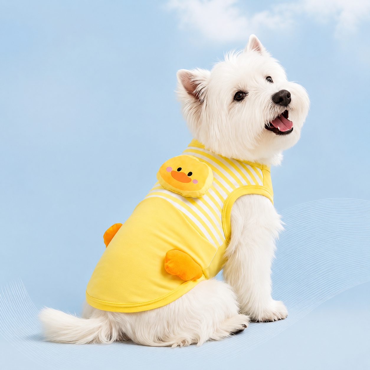 HipiDogs Cooling Dog Shirt | Breathable Summer Pet T-Shirt with Cute Crab Print