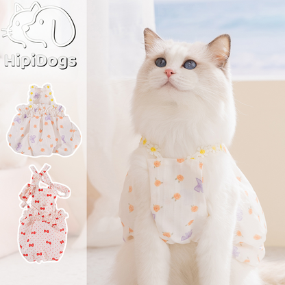 HipiDogs Floral Bubble Dress for Dogs & Cats