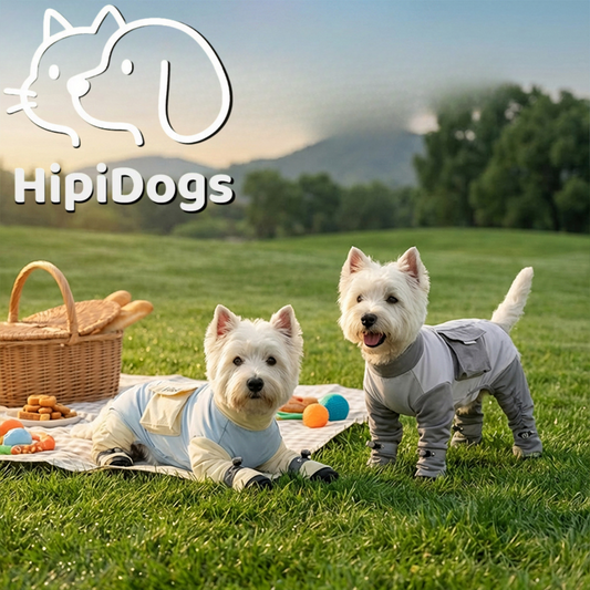 HipiDogs Full-Cover Dog Recovery Suit | Breathable Recovery Onesie for Dogs